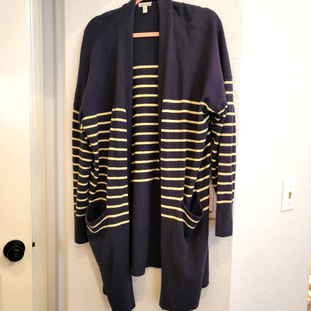 Striped Long Cardigan (L)